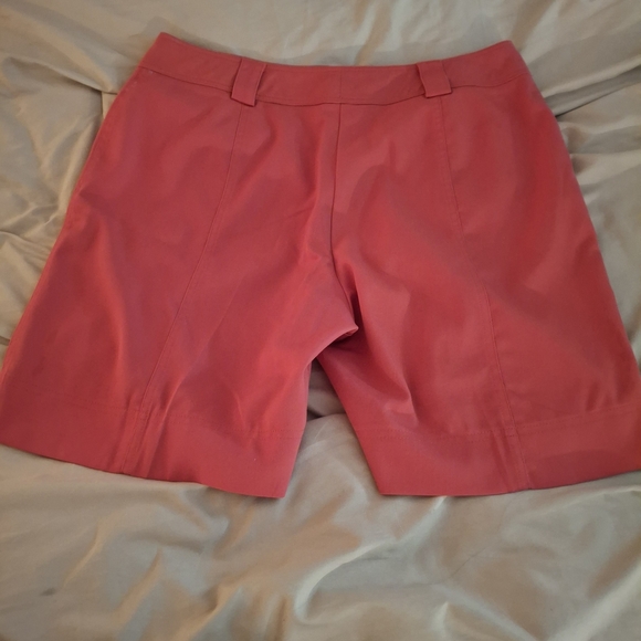 Bette & Court Women's Orange Bermuda Shorts, Dress Style - Picture 6 of 8